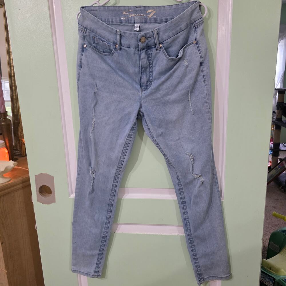 Women's Size 12 Silver Skinny Jean